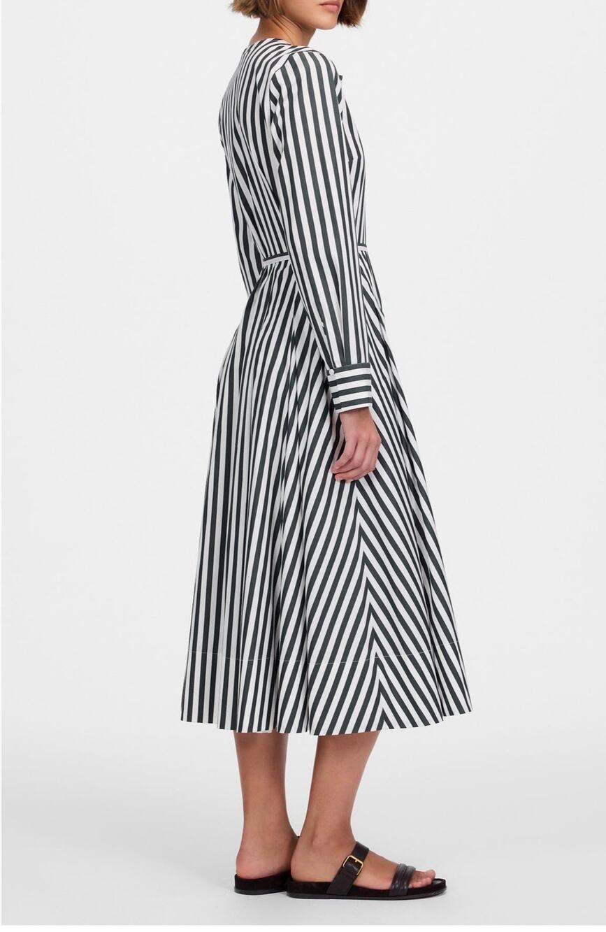 Madewell NWT Striped Cotton Midi Shirtdress - US 6 (NO BELT)